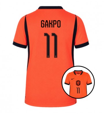 Holland Cody Gakpo #11 Hjemmebanetrøje Dame VM 2026 Kortærmet
